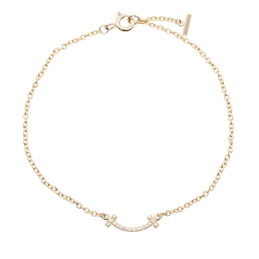 Tiffany＆Co T Smile Mini Diamond Bracelet