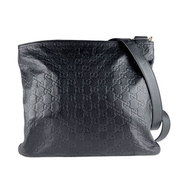 Gucci Guccissima Shoulder Bag Black
