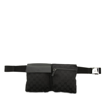 Gucci Gg Canvas Double Pocket Belt Bag