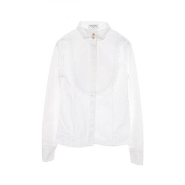 Chanel Frilled Blouse Shirt Longsleeves