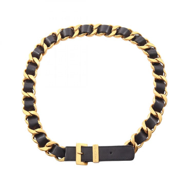 Chanel Chain Belt Ceinture Leather Gold