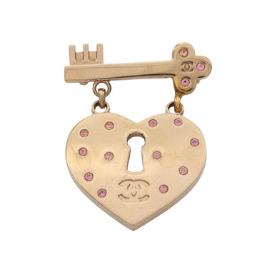 Chanel Coco Mark Heart Rock Brooch Pin