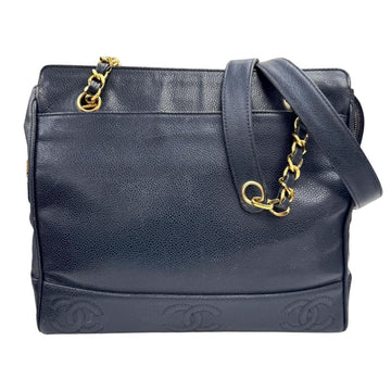 Chanel Vintage Stitched Cc Shoulder Bag