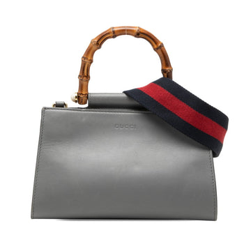 Gucci Nymphaea Top Handle Bag Leather