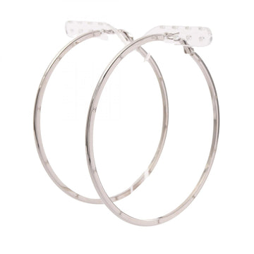 Chanel Coco Mark Hoop Pierced Earrings
