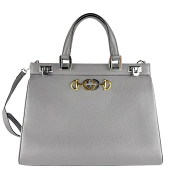 Gucci Zumi Top Handle Bag Leather Medium