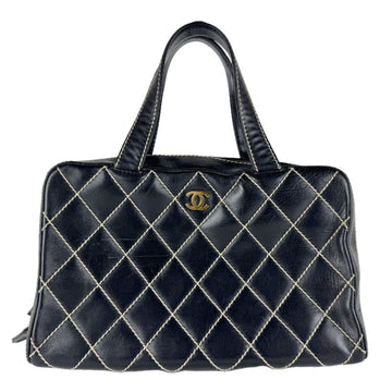 Chanel Surpique Boston Bag Quilted
