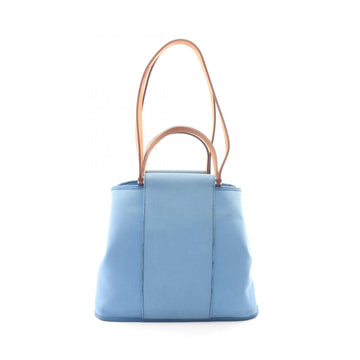 Hermes Cabag Handbag Toile And Leather