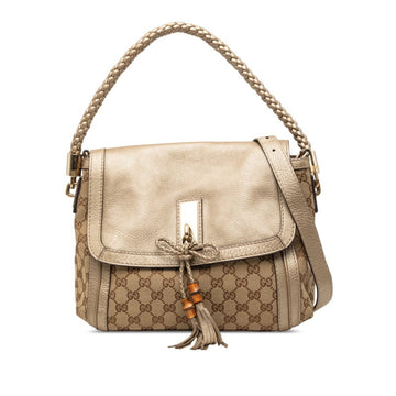 Gucci Bella Flap Shoulder Bag Gg Canvas