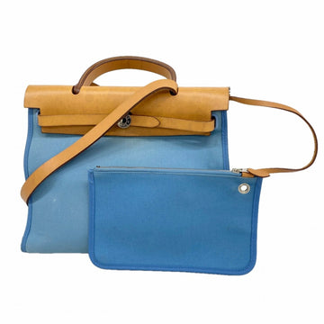 Hermes Herbag Zip Leather And Toile 31