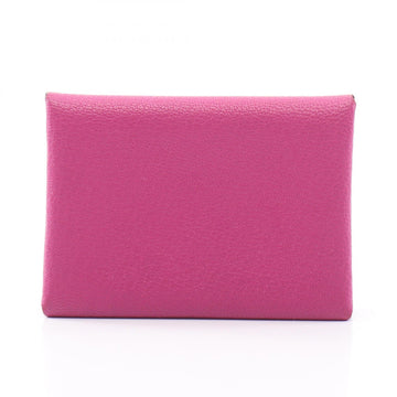 Hermes Calvi Duo Coin Chevre Leather