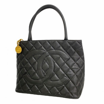 Chanel Medallion Tote Quilted Caviar
