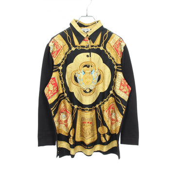 Hermes Knit-Panel Long-Sleeved Shirt