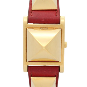 Hermes Medor Wrist Watch Quartz Gold