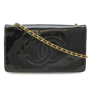 Chanel Vintage Cc Wallet On Chain Patent