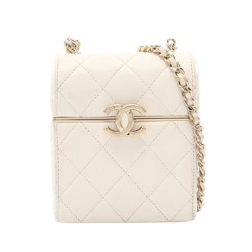 Chanel Cc Box Vanity Case With Chain