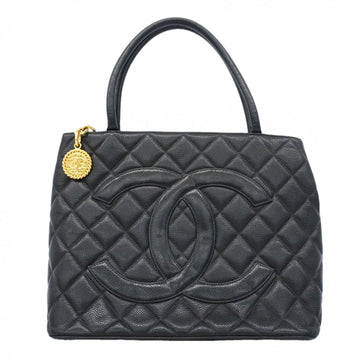 Chanel Medallion Tote Quilted Caviar