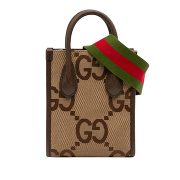 Gucci Mini Jumbo Gg Canvas Web Satchel