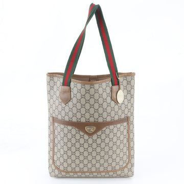 Gucci Vintage Web Strap Tote Gg Coated