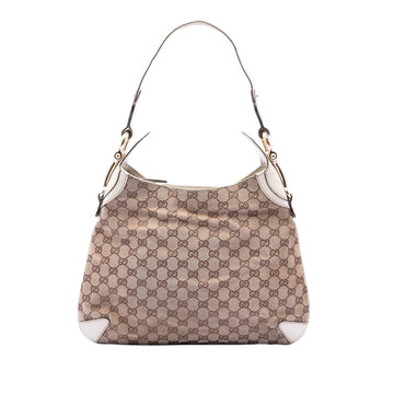 Gucci Gg Canvas Horsebit Creole Hobo Bag