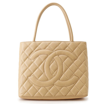 Chanel Medallion Tote Quilted Caviar