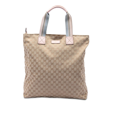 Gucci Gg Canvas Web Vertical Tote Pre-