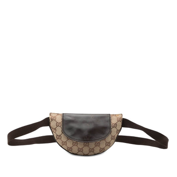 Gucci Gg Canvas Belt Bag Pre-Loved Beige