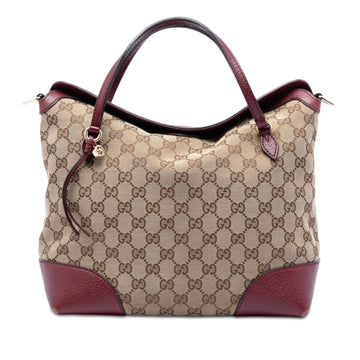 Gucci Medium Gg Canvas Bree Fold Over
