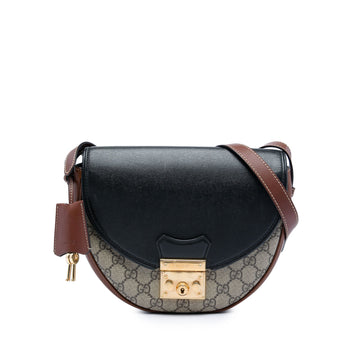 Gucci Gg Supreme Saddle Padlock