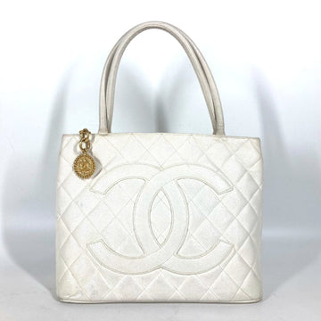 Chanel Medallion Tote Quilted Caviar