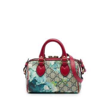Gucci Mini Gg Supreme Blooms Boston Bag