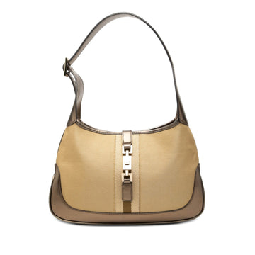 Gucci Canvas Web Jackie Shoulder Bag