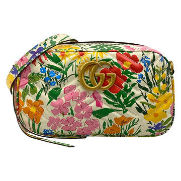 Gucci Gg Marmont White Multi Leather