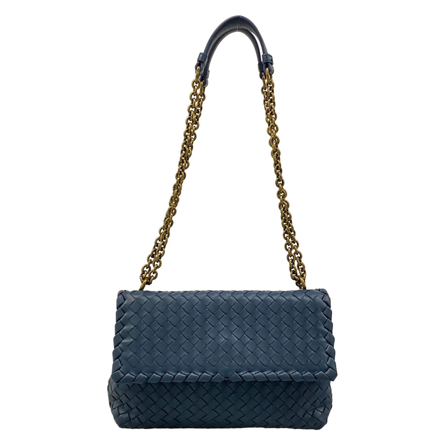 Bottega Veneta Small Olympia Bag Navy