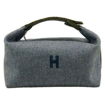 Hermes Bride A Brac Gm Navy Khaki Wool