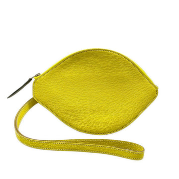 Hermes Pochette Citron Lime Chevre X