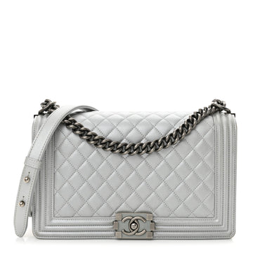 Chanel Metallic Calfskin Quilted New