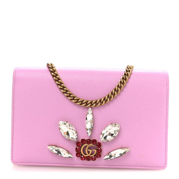 Gucci Calfskin Marquise Crystals Mini Gg
