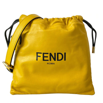 Fendi Slim Clutch Dark Yellow Black