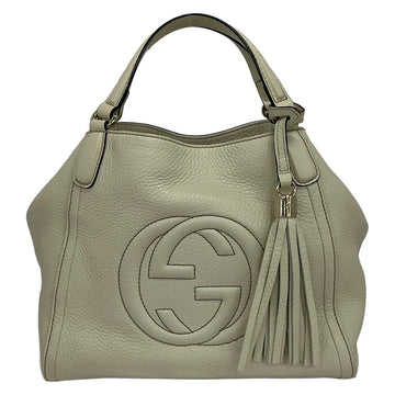 Gucci Soho White Leather Tote Bag