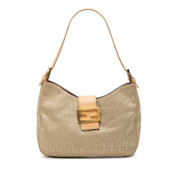 Fendi Zucchino Canvas Shoulder Bag Pre-