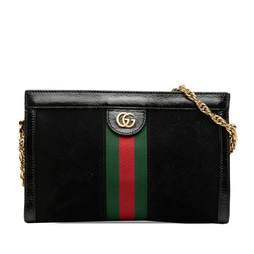 Gucci Small Suede Web Ophidia Chain