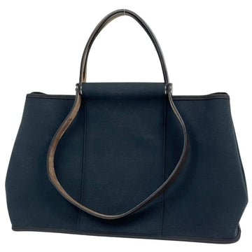 Hermes Cabag Elan Toile And Leather 39