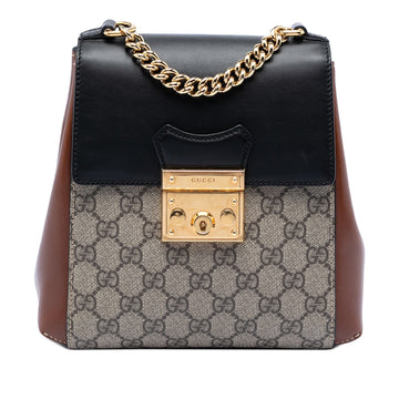 Gucci Gg Supreme Padlock Backpack Pre-