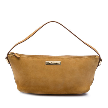 Gucci Suede Boat Pre-Loved Shoulder Bag