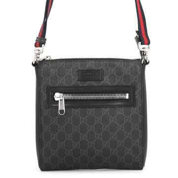 Gucci Web Strap Front Zip Messenger Bag