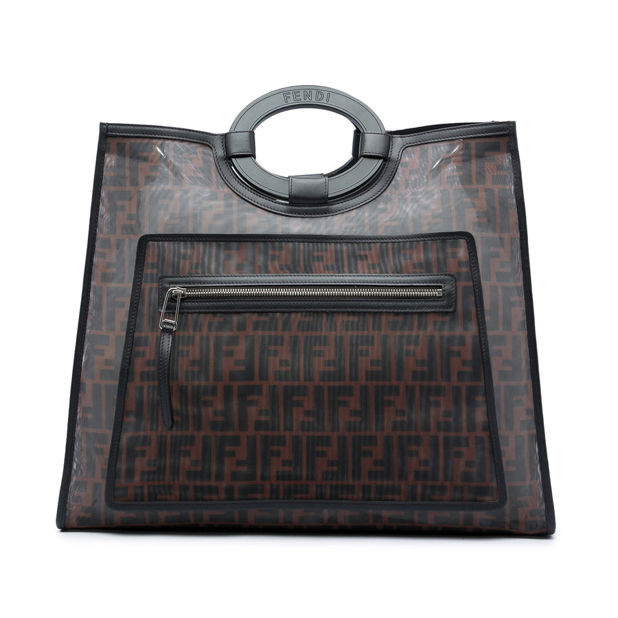 Fendi Large Ff Mesh Runaway Shopper Tote
