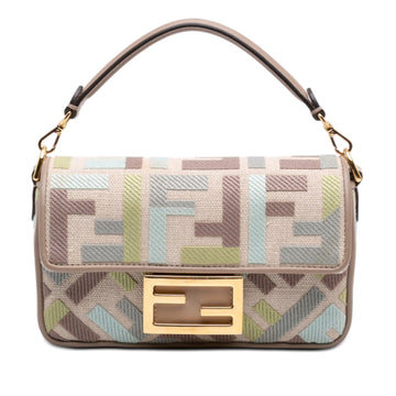 Fendi Mini Zucca Embroidered Canvas