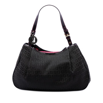 Fendi Zucchino Canvas Shoulder Bag Pre-
