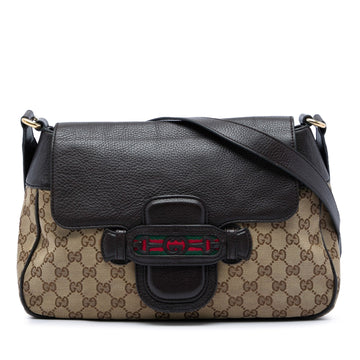 Gucci Gg Canvas Web Dressage Crossbody